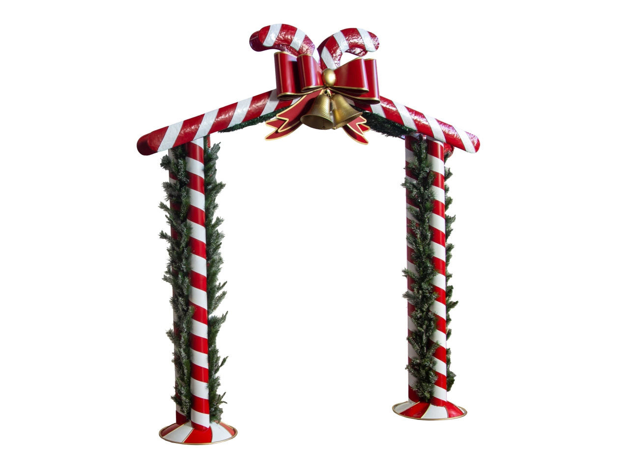 Arco bastoncini di zucchero in metallo 245xh.270cm