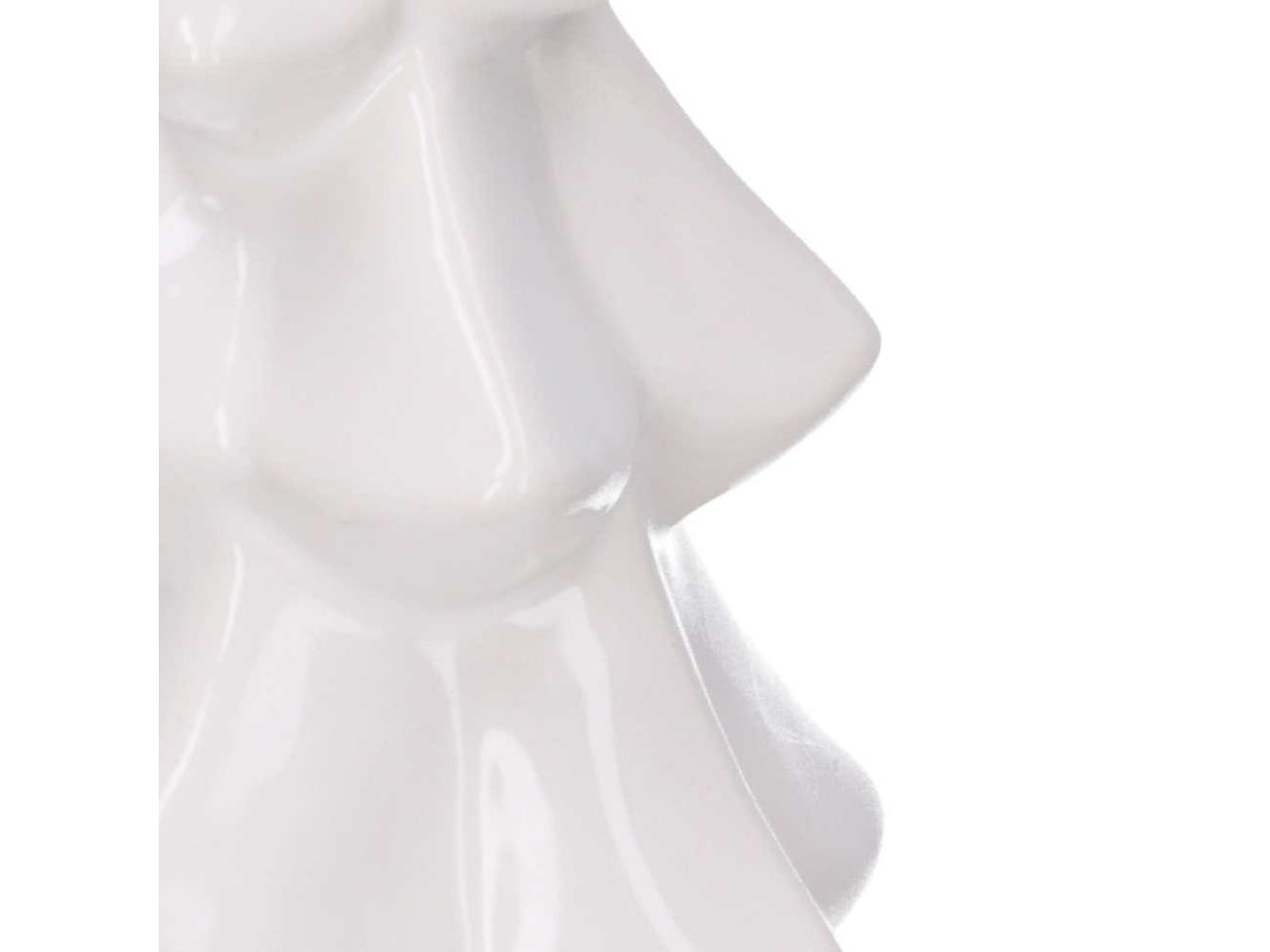 Albero in ceramica con base in legno bianco 10,2x10xh.23,8cm
