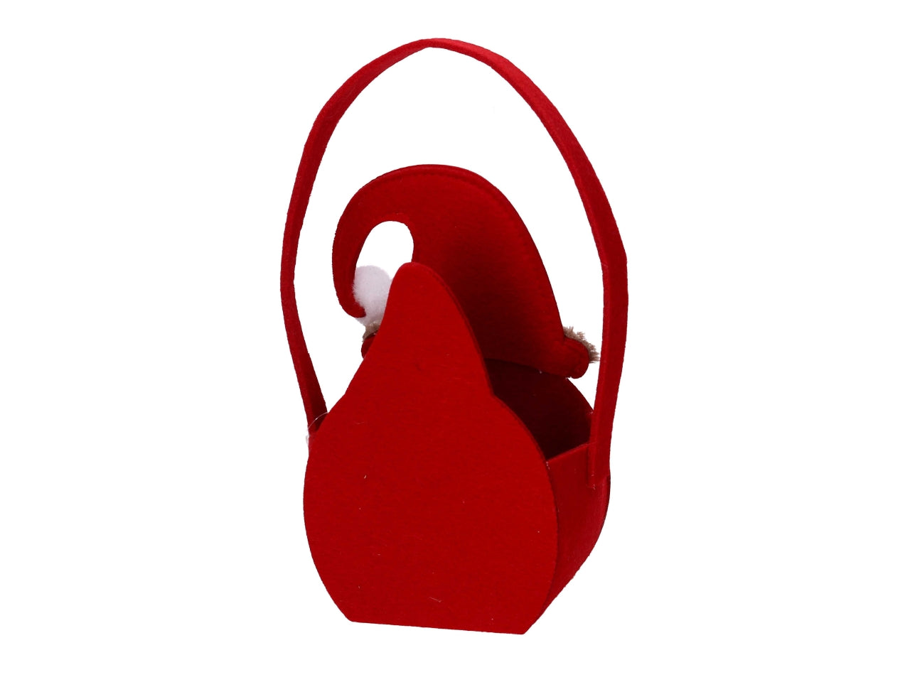 Borsa feltro gnomo12x8,5xh.20,5cm rosso
