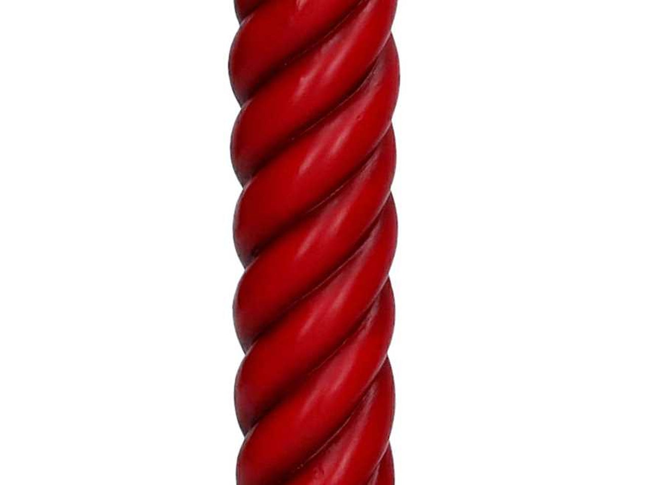 Candela in resina rossa con led 27,6cm