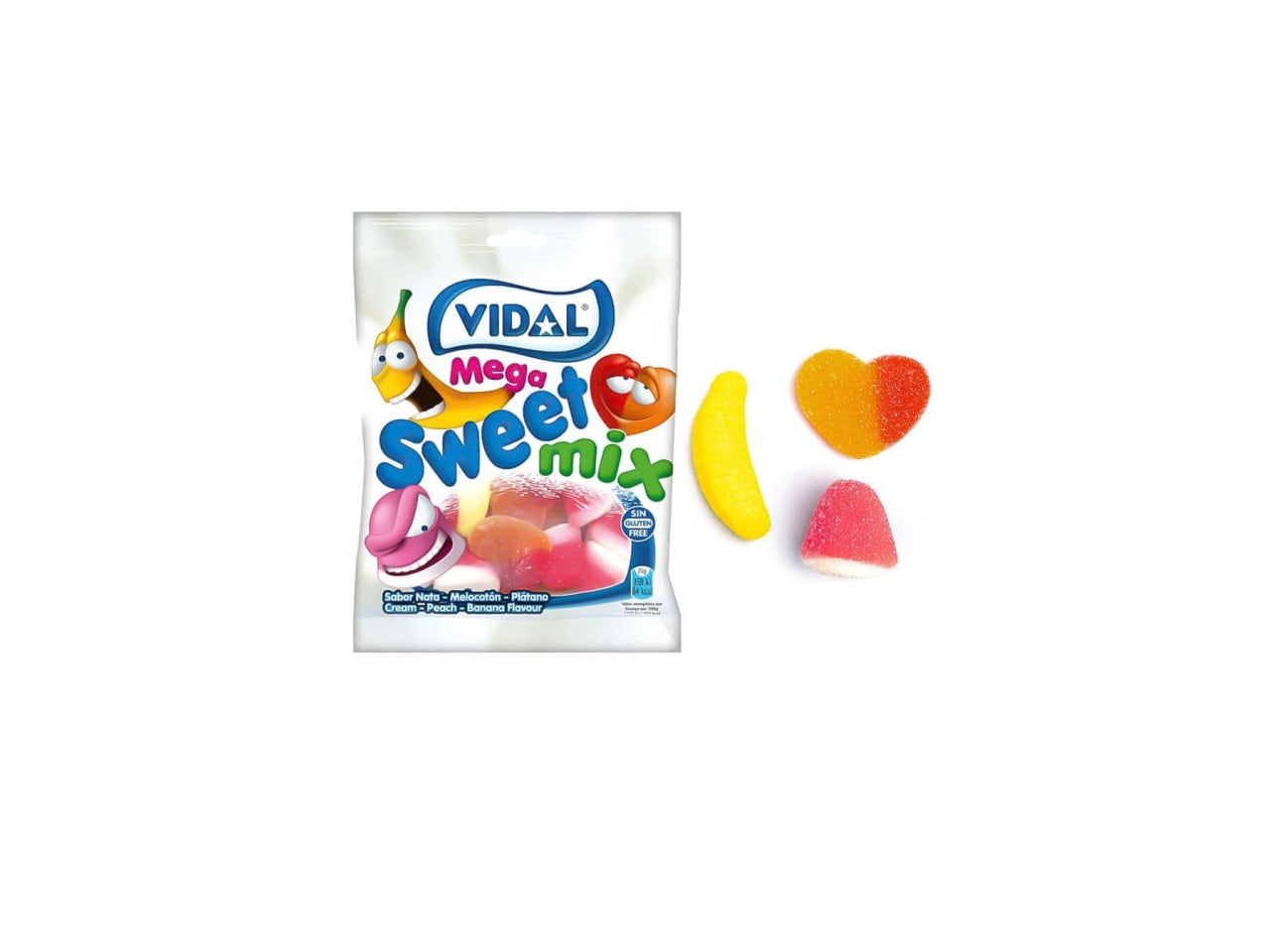 Mega sweet mix bustina 90gr assortiti