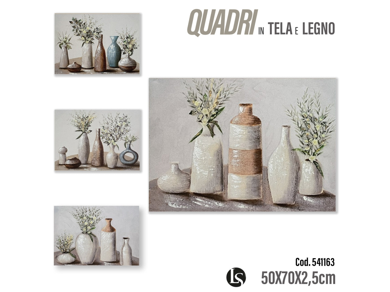 Quadro 50x70x2,5cm assortito