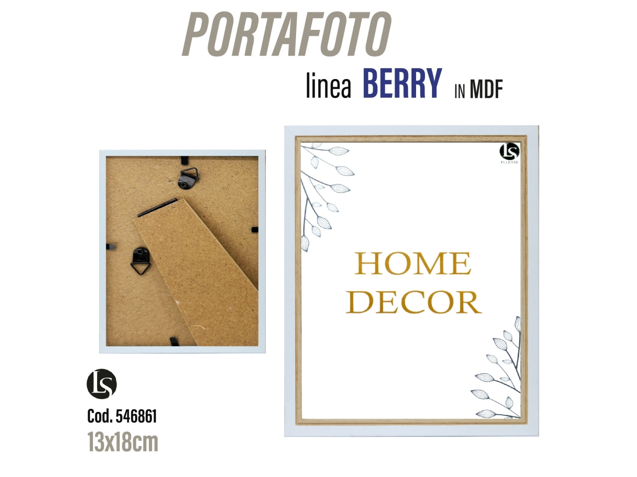 Portafoto in mdf 13x18cm