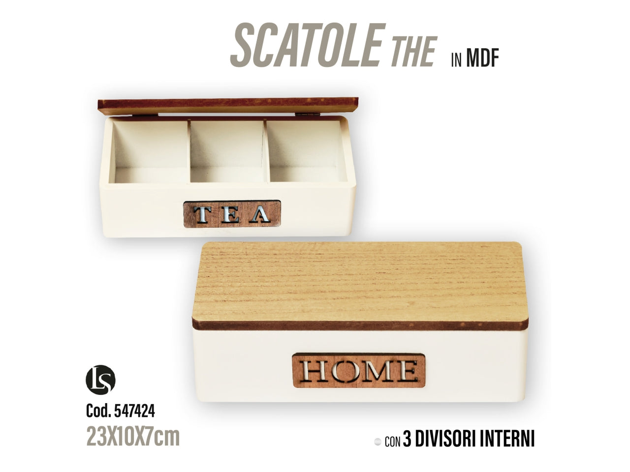 Cofanetto in mdf 23x10x7cm assortito