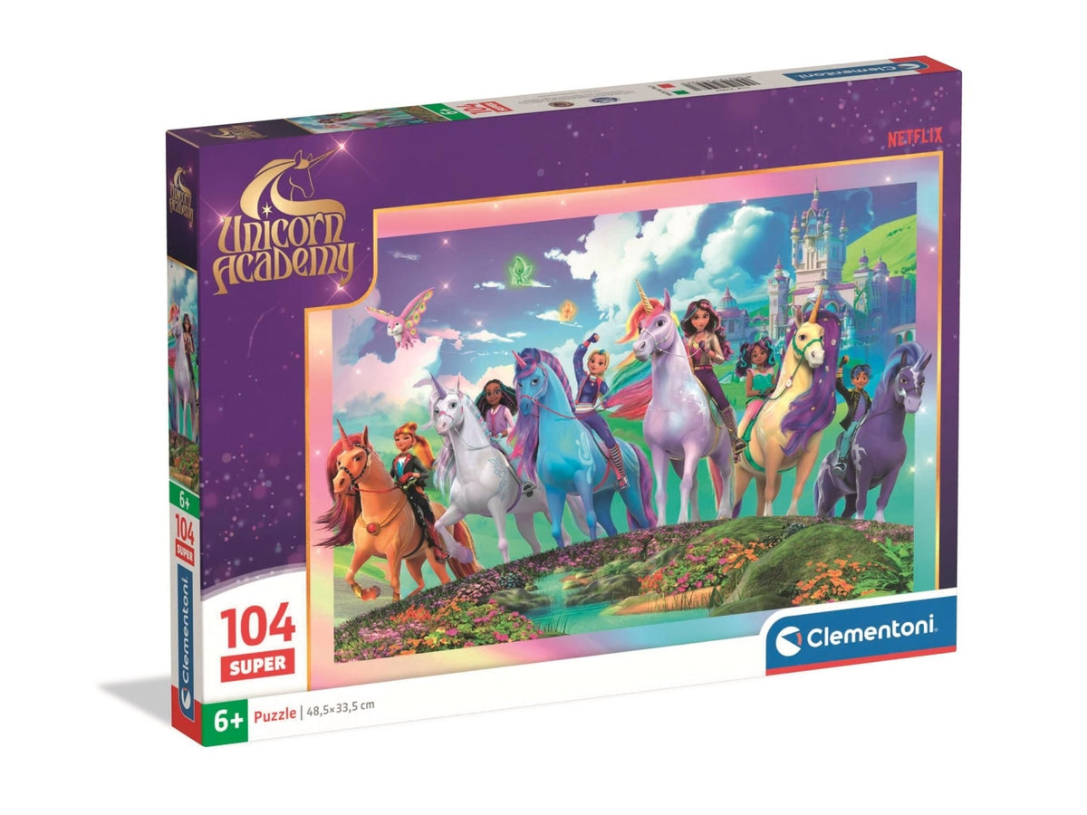 Puzzle da 104 pezzi  Super Unicorn academy1
