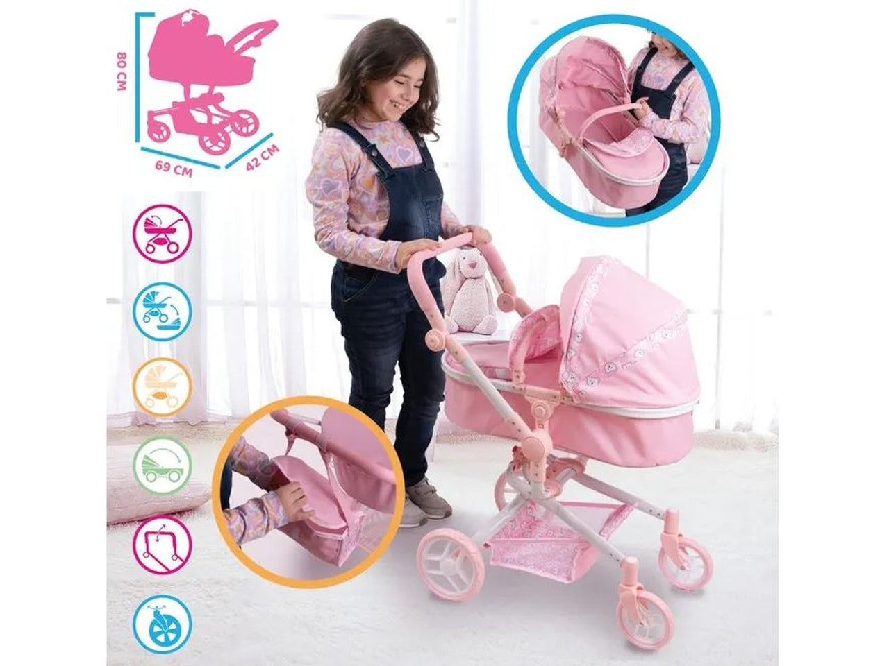 Passeggino combinato 3in1 comfort