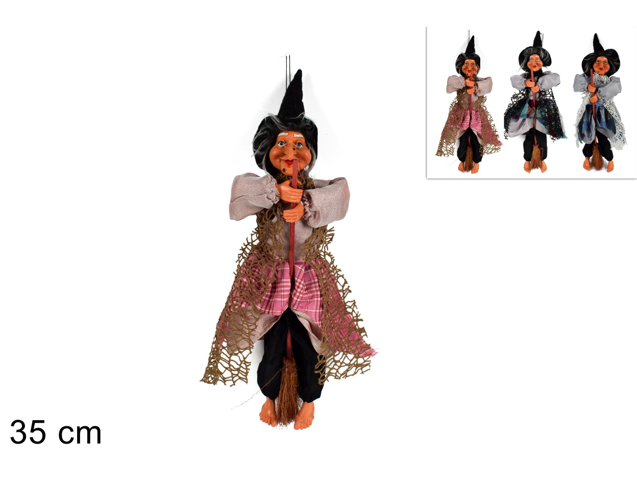 Befana 35cm con scopa
