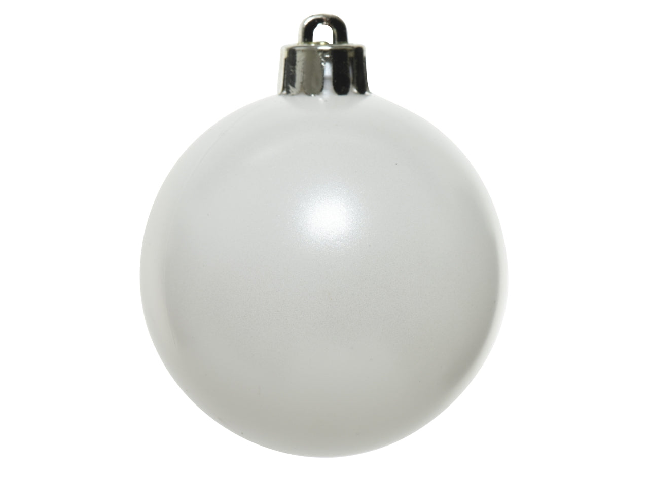 Palla 8cm in confezione da 6 pezzi bianco opaco