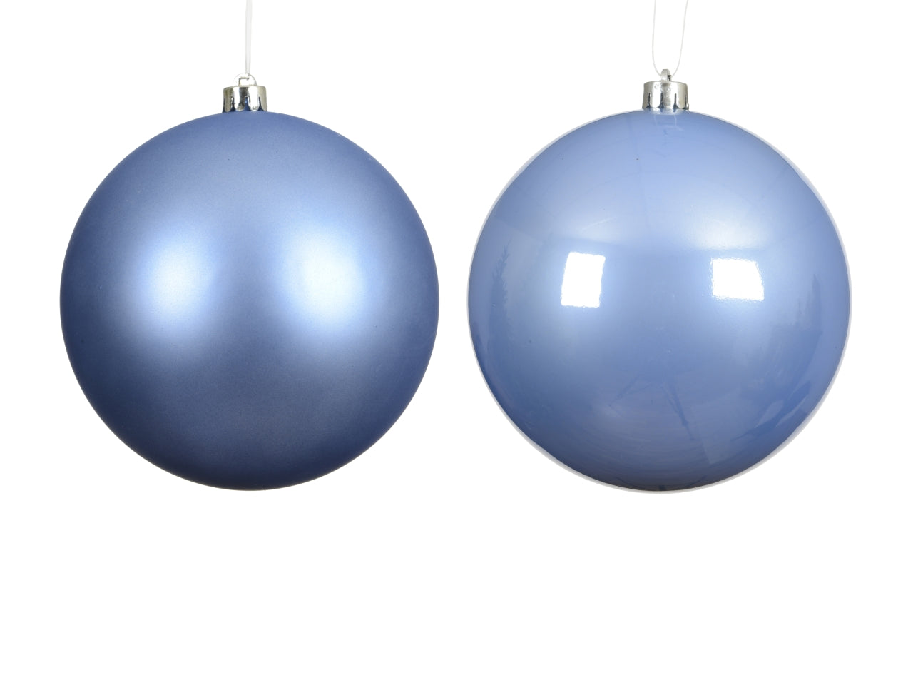 Palla 10cm in confezione da 4 pezzi azzurro cielo lucido e opaco