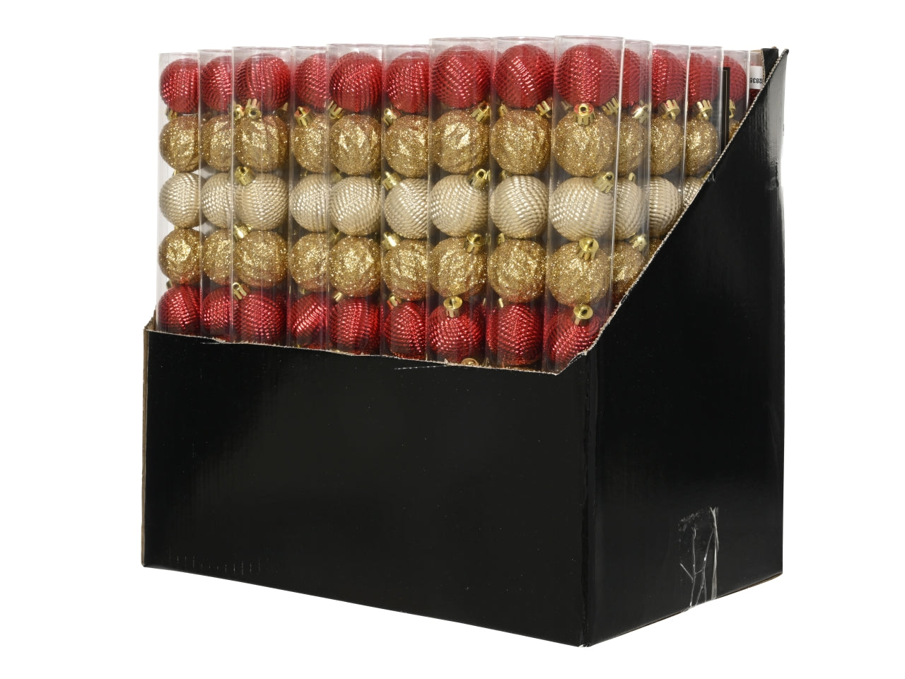 Palla 4cm in confezione da 9 pezzi lucido e glitter in colori assortiti