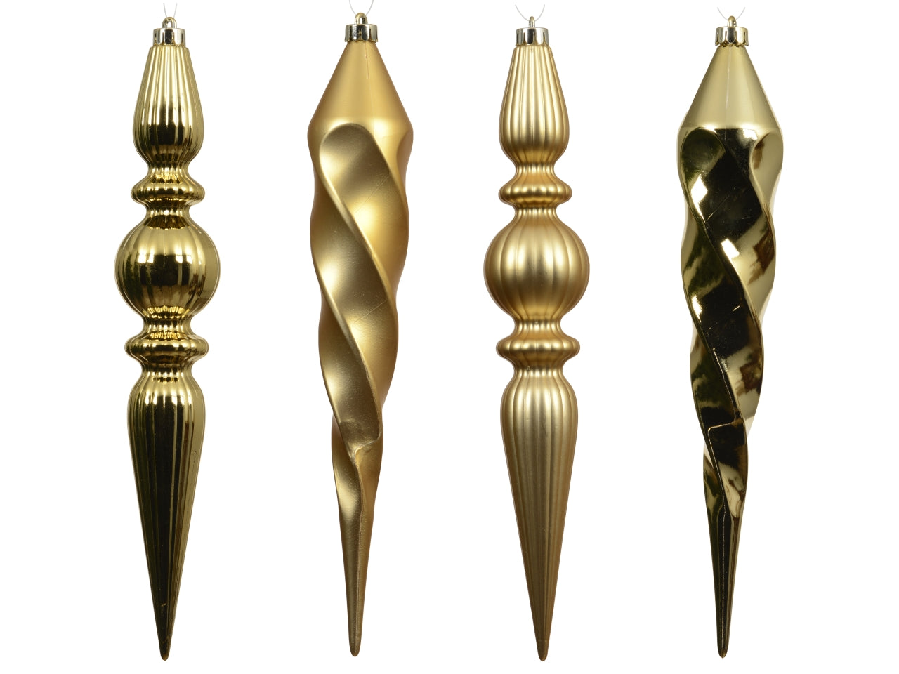 Pendente in confezione da 4 pezzi lucido e opaco oro