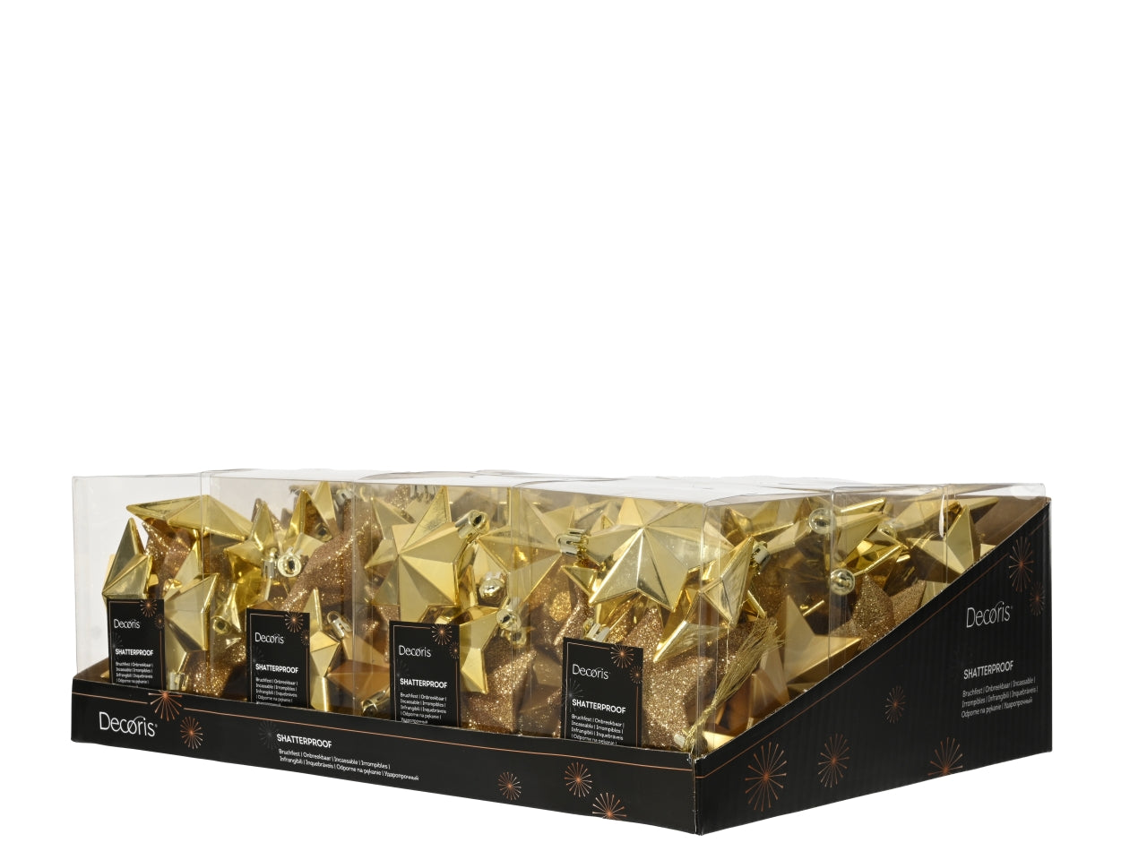 Appendino stella in confeziona da 12 pezzi oro