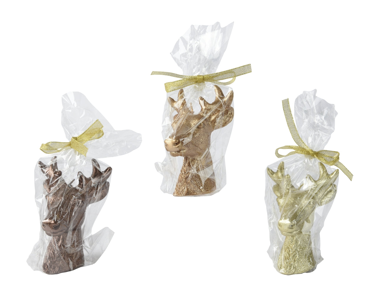 Candela testa di cervo 10cm colori assortiti