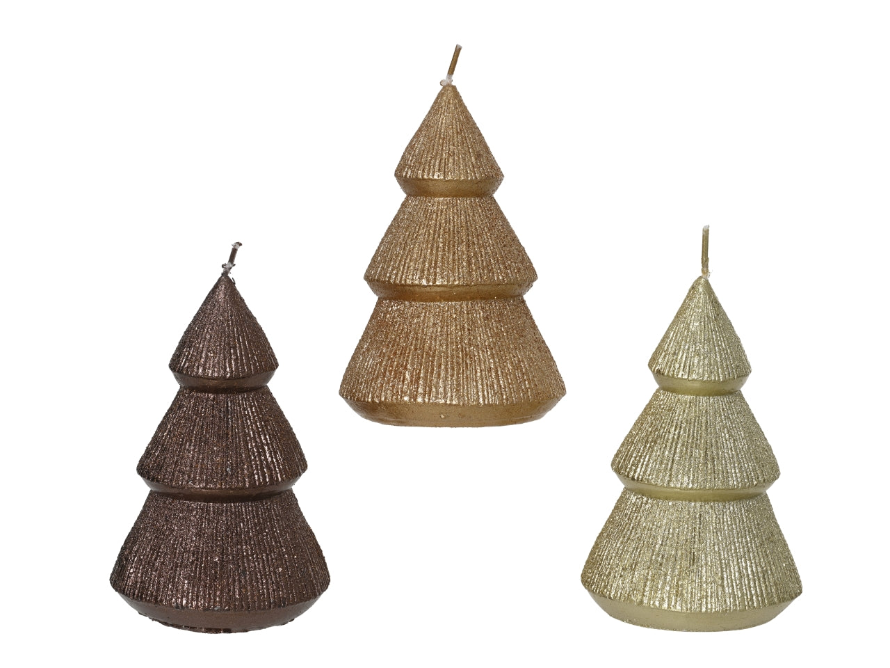 Candela albero 14cm colori assortiti
