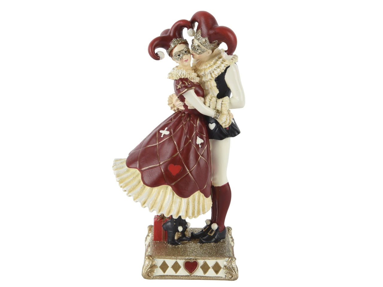 Coppia jolly 20cm in resina rosso