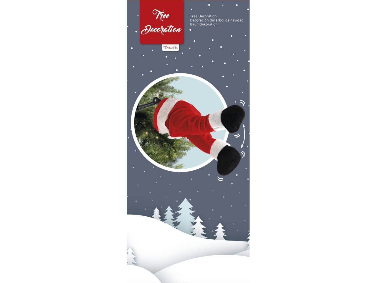 Gambe babbo natale con movimento