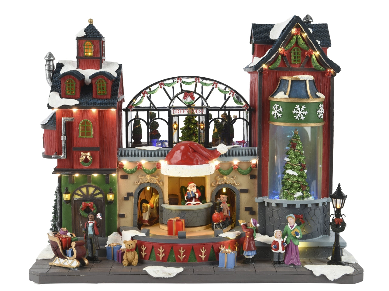 Scenario con led multicolor musica e movimento 27x48,5x39cm