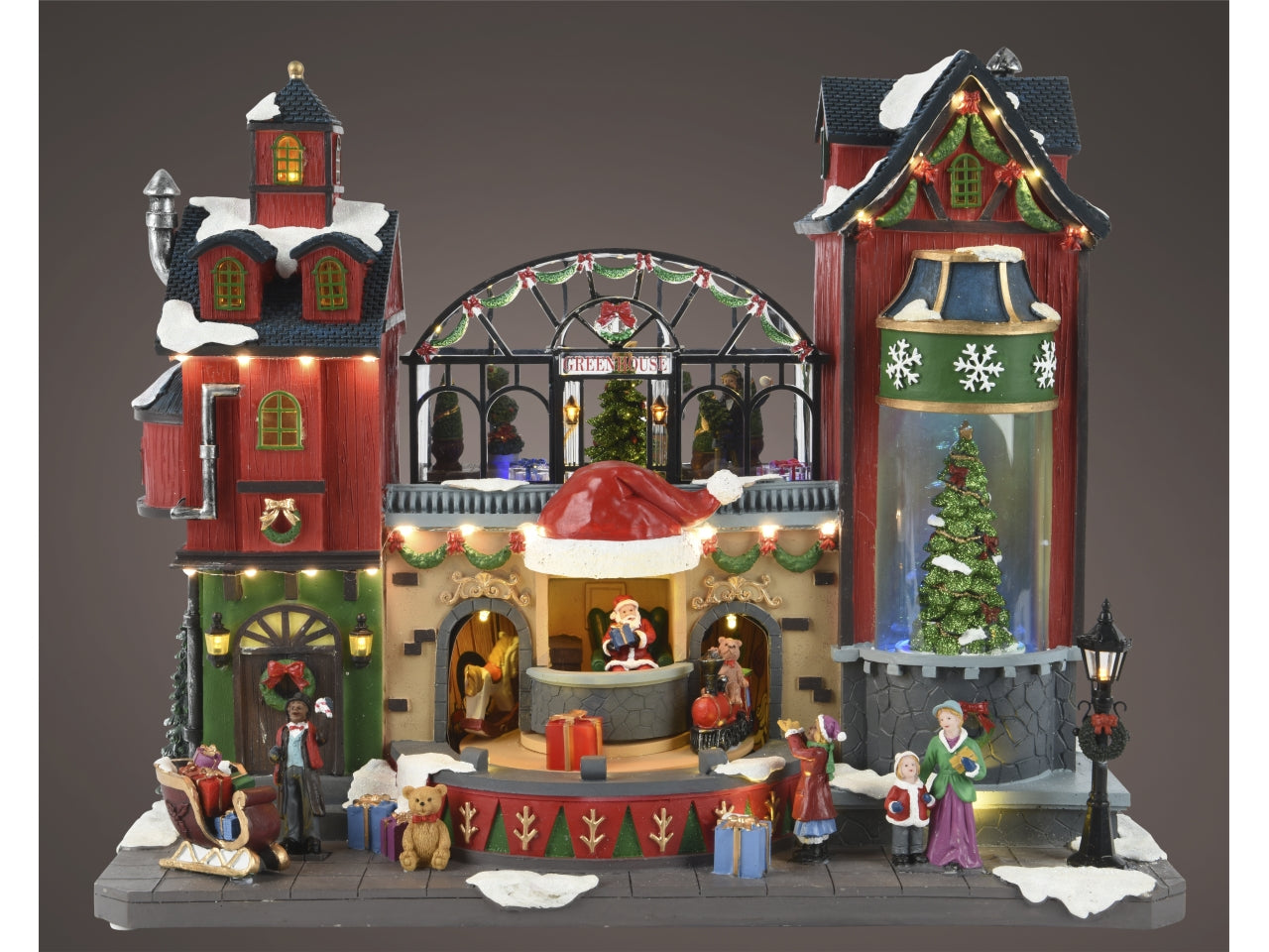 Scenario con led multicolor musica e movimento 27x48,5x39cm