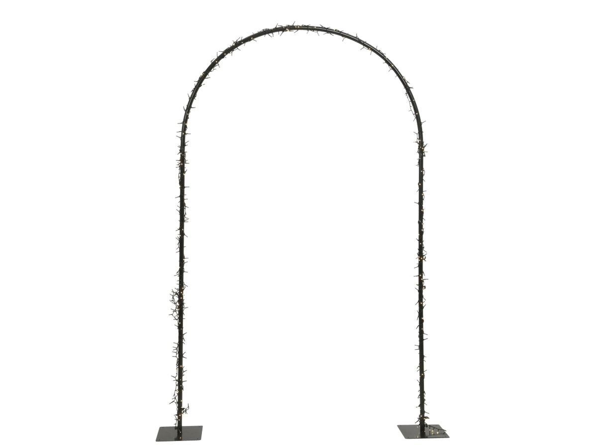 Arco luci 500led bianco caldo con 8 funzioni effetto scintillante 130x230cm maxi per uso esterno