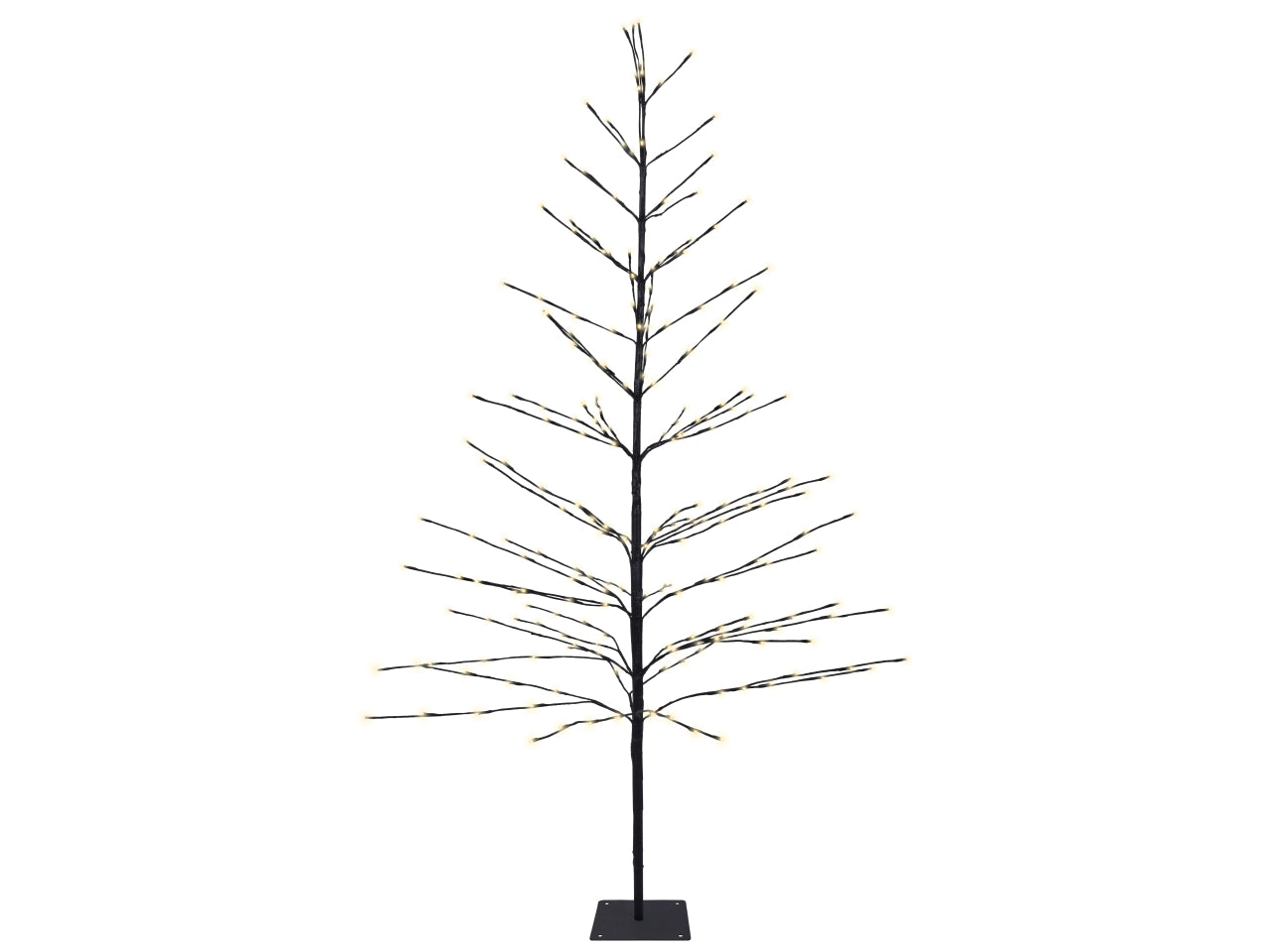 Albero in metallo 180cm 232led bianco caldo fisse per uso esterno