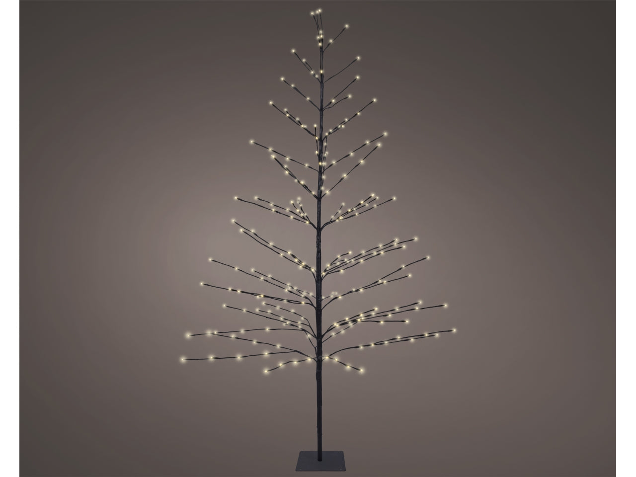 Albero in metallo 180cm 232led bianco caldo fisse per uso esterno