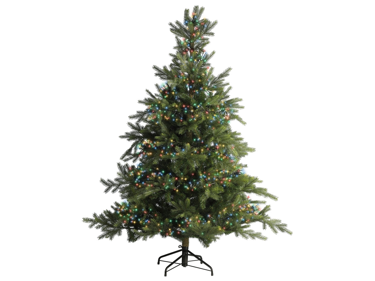Catena 1512led a grappolo multicolor 8 funzioni 14mt con filo nero per uso interno/esterno