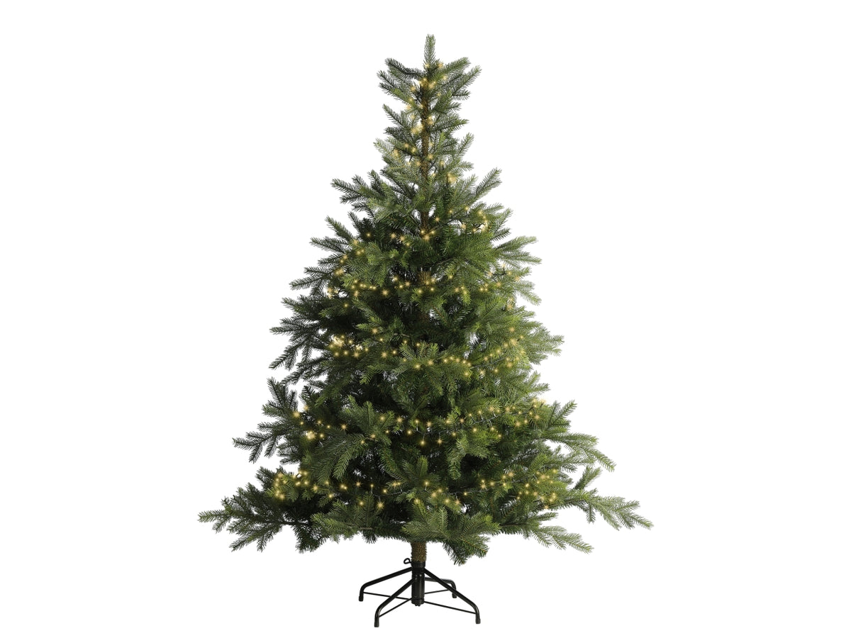 Catena luci 3000led oro soft 8 funzioni 60mt filo verde per uso interno/esterno