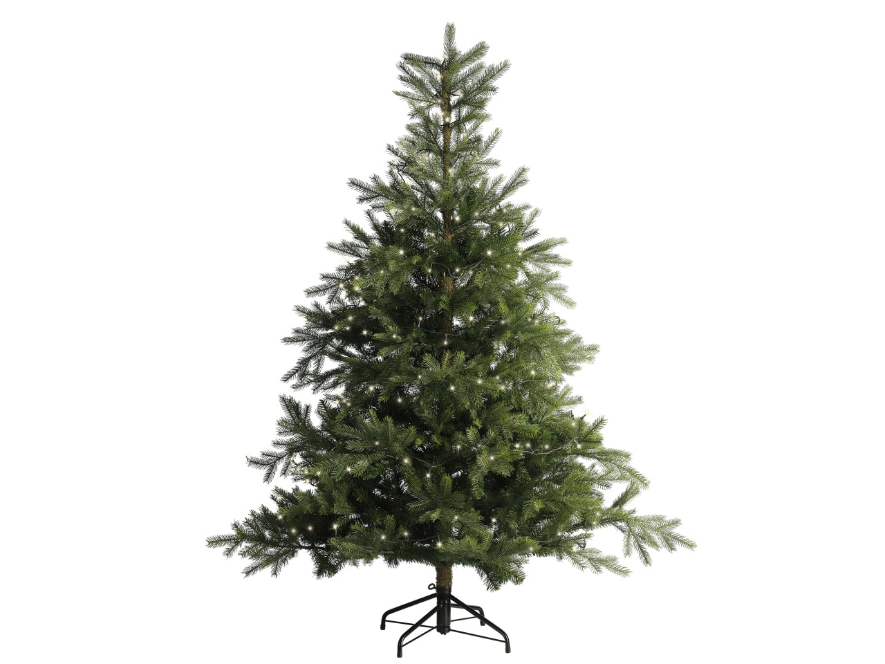 Catena luci 192led bianco caldo 14,3mt filo verde a batteria