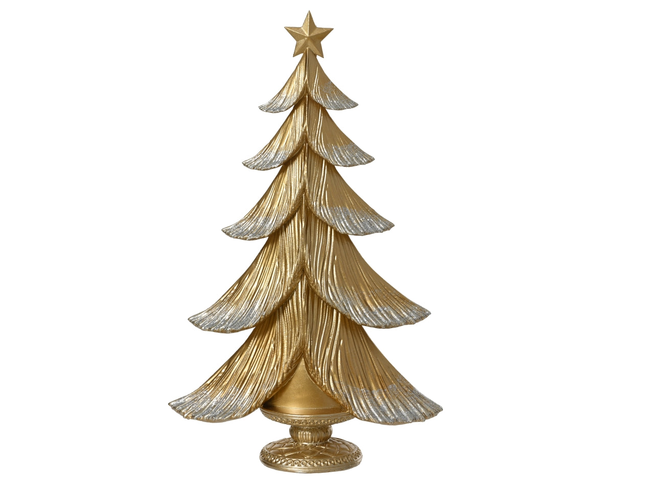Albero 34cm resina oro