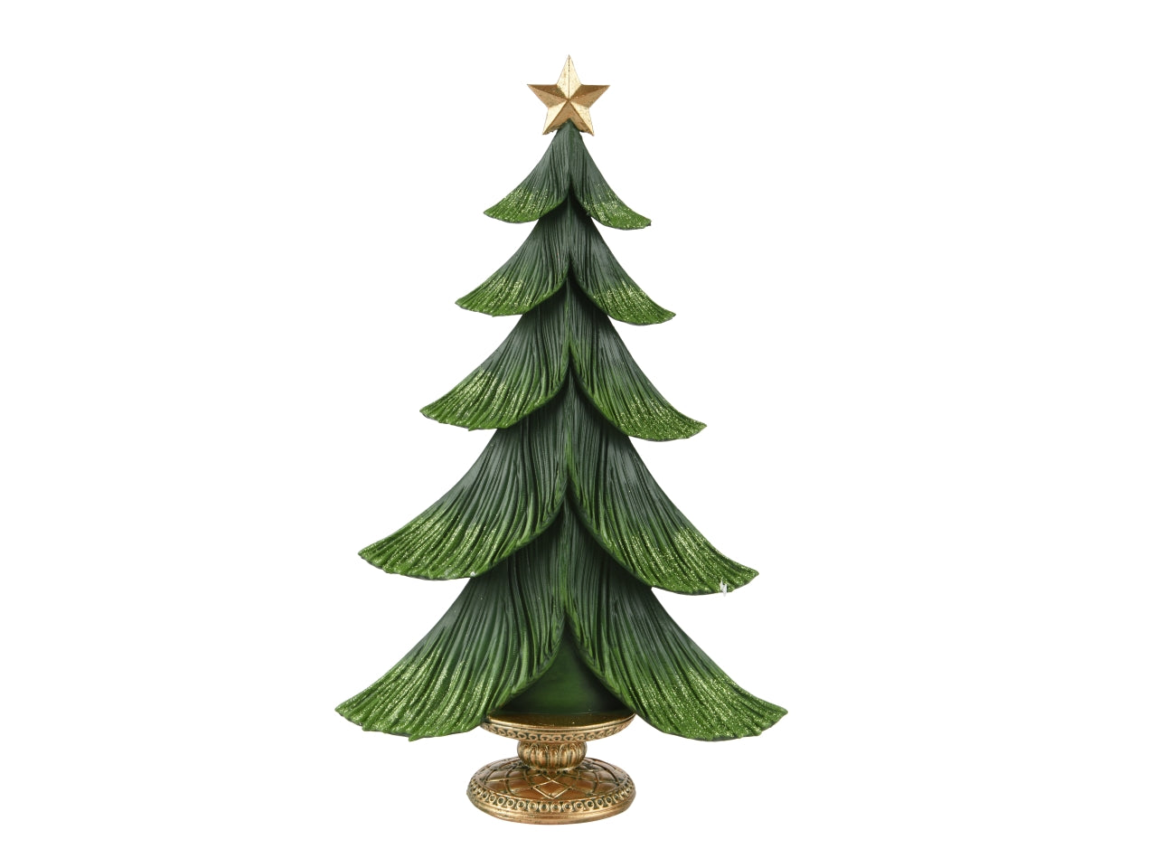 Albero 34cm in resina verde