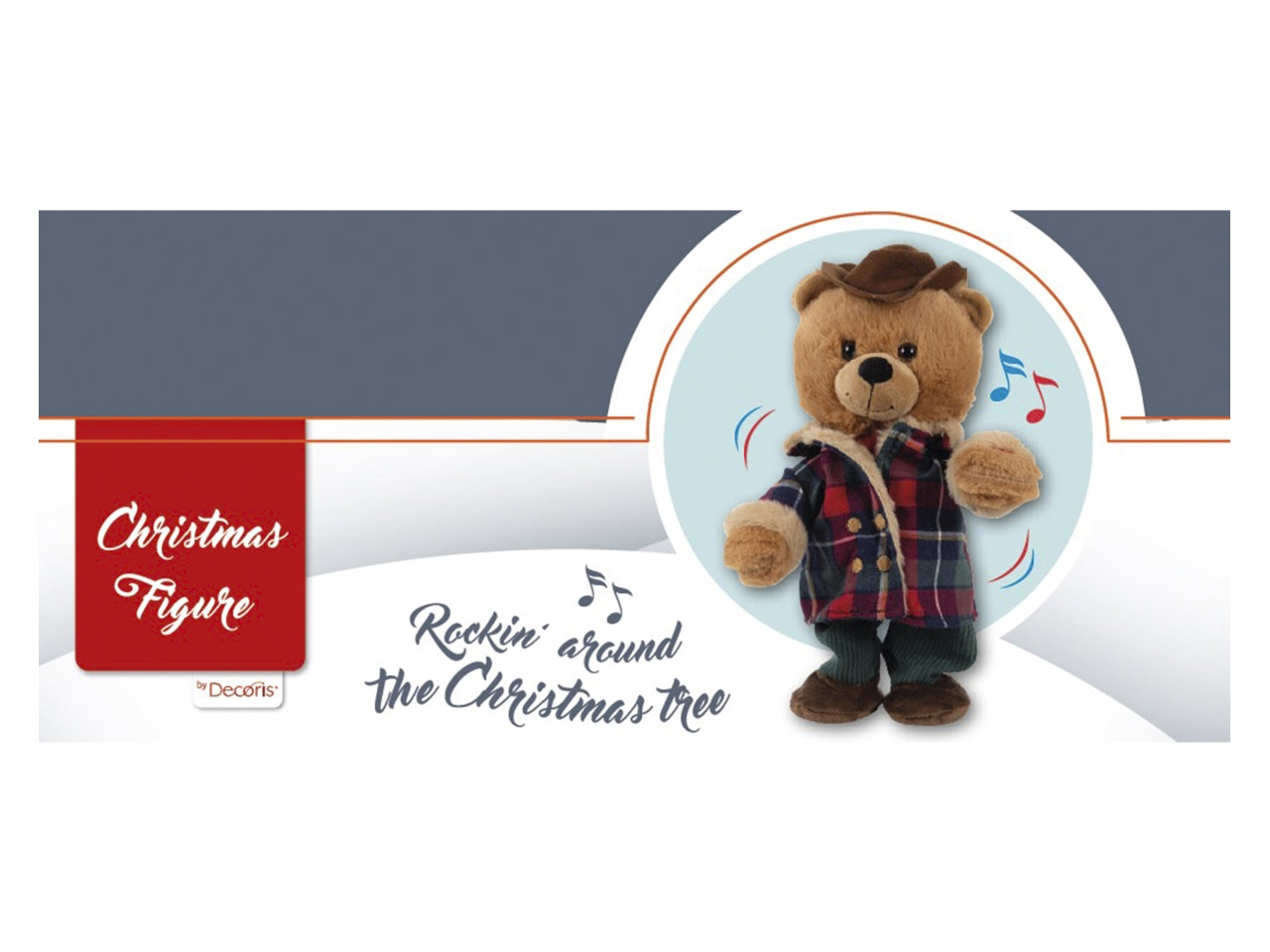 Orso peluche 32cm con musica e movimento