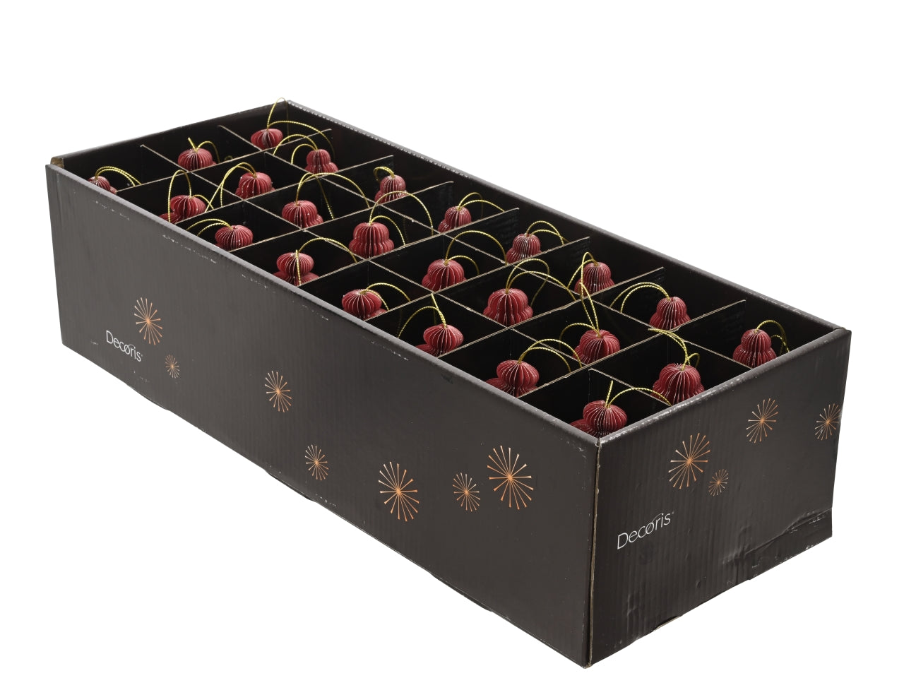 Appendino goccia carta 5,5xh.12cm rosso modelli assortiti