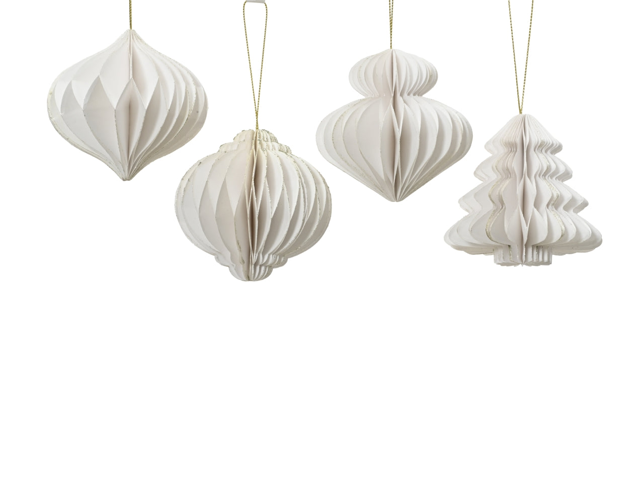 Appendino in carta 8xh.8cm bianco modelli assortiti