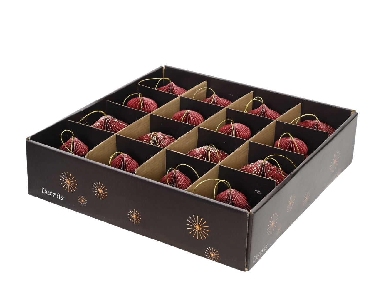 Appendino in carta 8xh.8cm rosso modelli assortiti