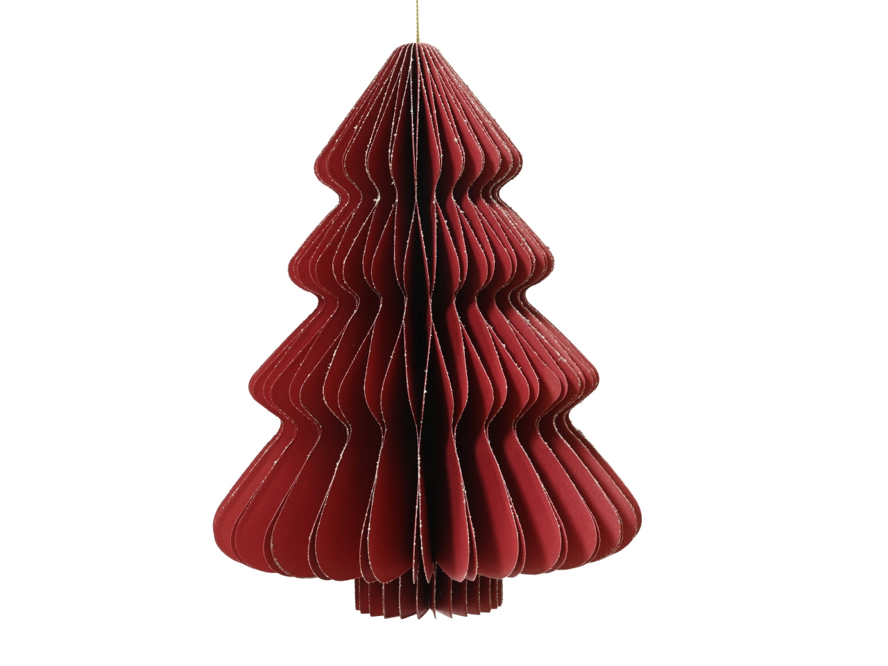 Decorazione albero in carta 11xh.15cm rosso