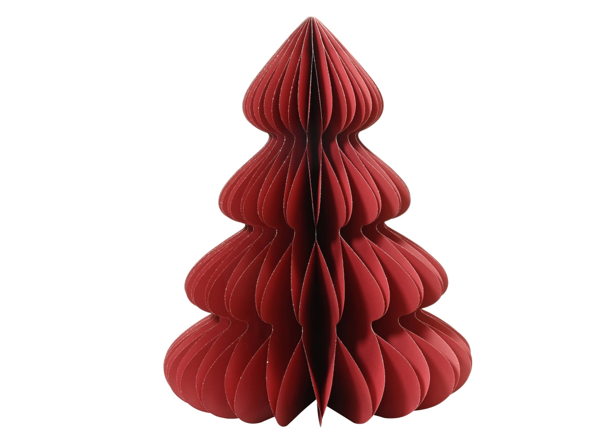 Decorazione albero in carta 48xh.60cm maxi rosso