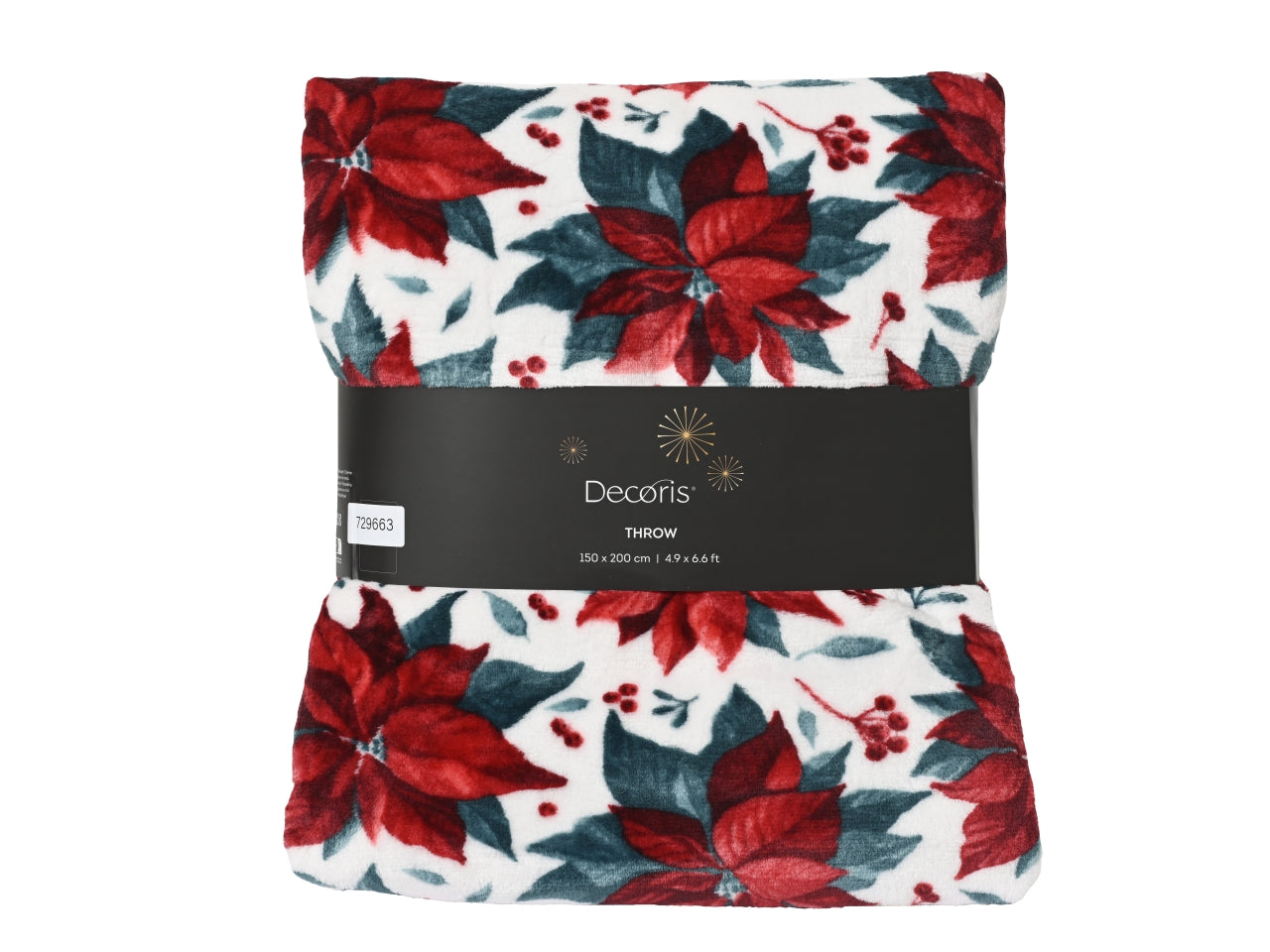 Coperta 150x200cm con stelle di natale
