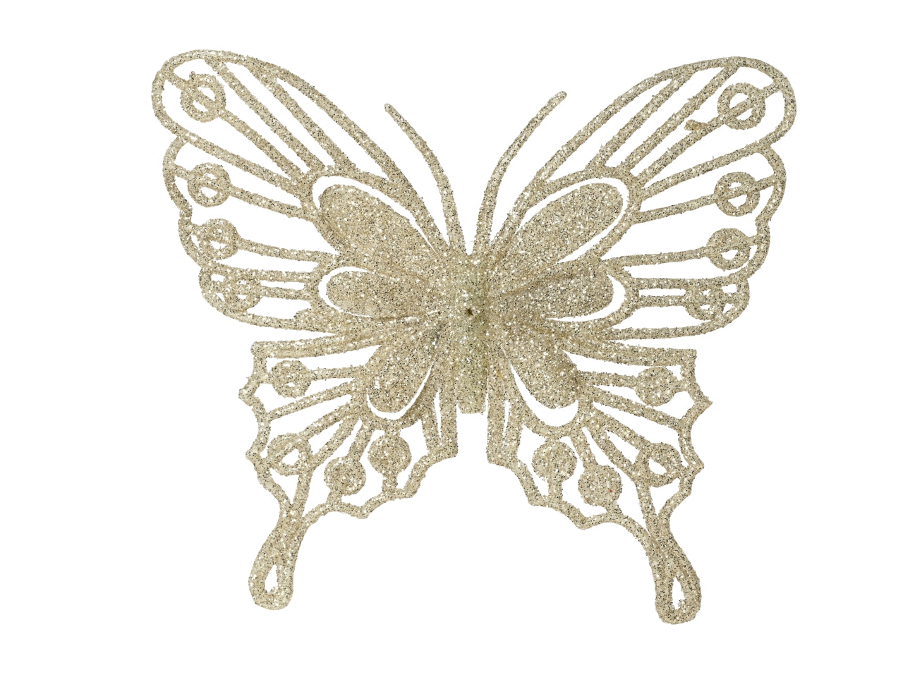 Farfalla 2pz con clip perla
