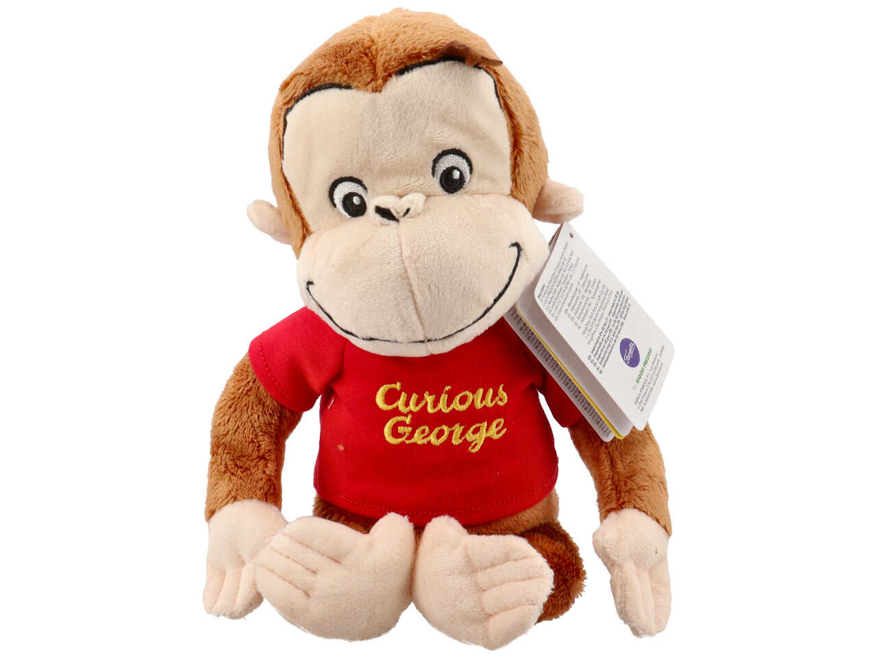 Peluche curioso george 25cm red shirt roy