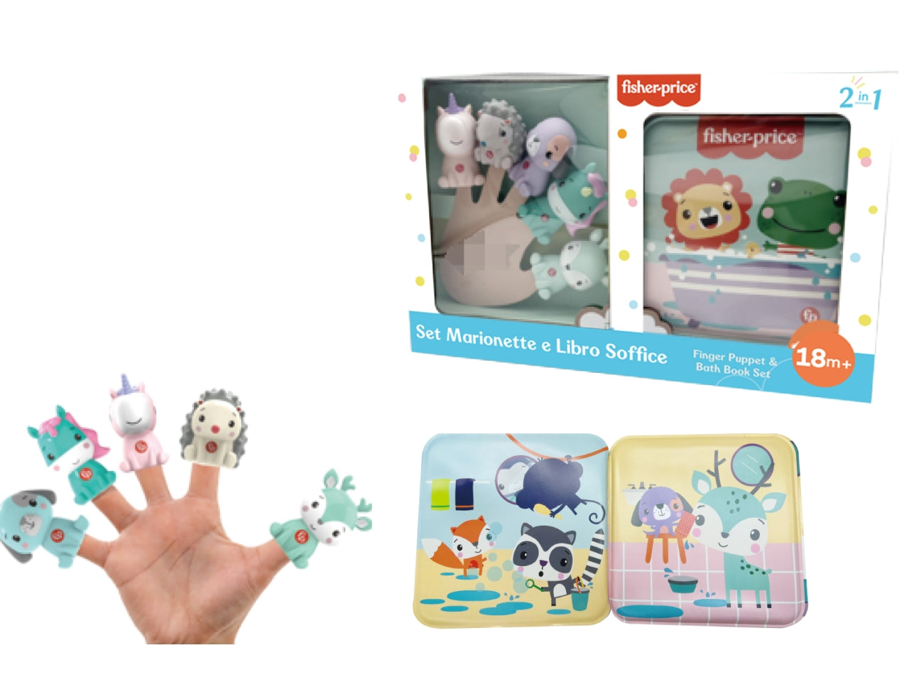 Fisher price Set Marionette e Libro Soft