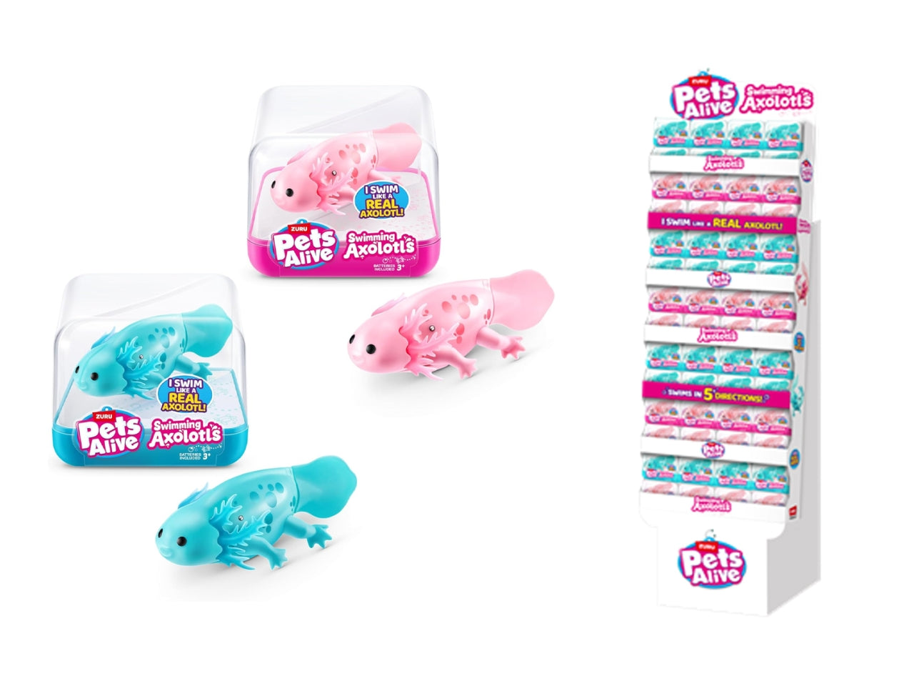 Pets alive robo axolotl nuota davvero