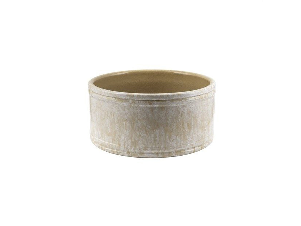 Bowl ceramica avorio h.110x230mm interno d.220mm