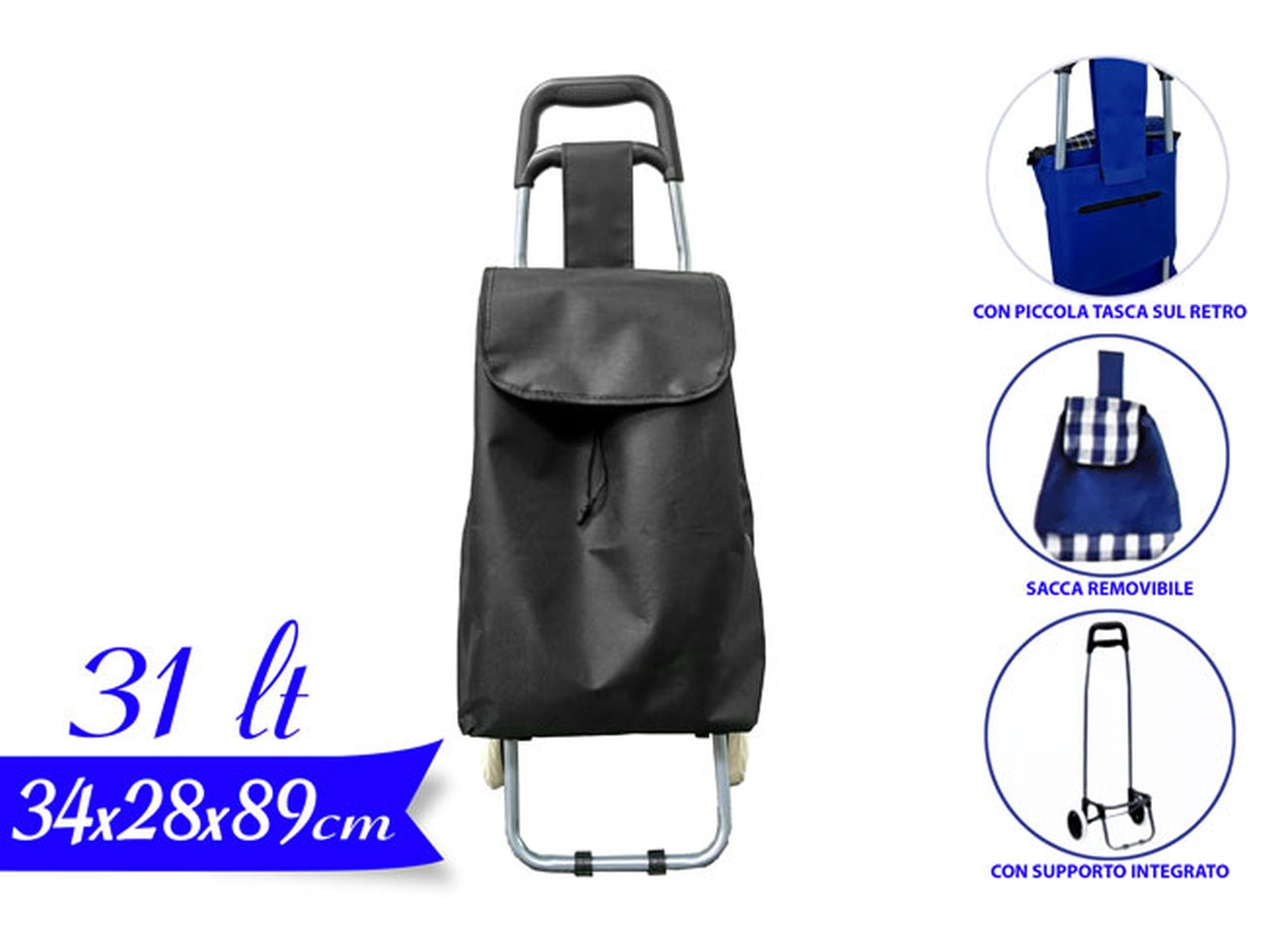 Carrello spesa 31lt