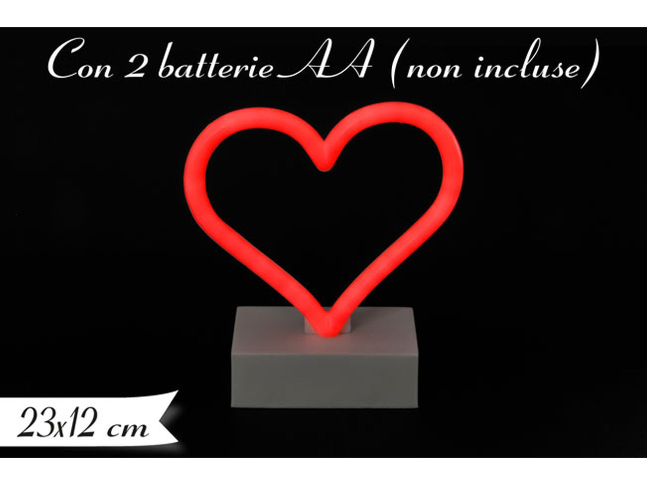 Decorazione luminosa con cuore