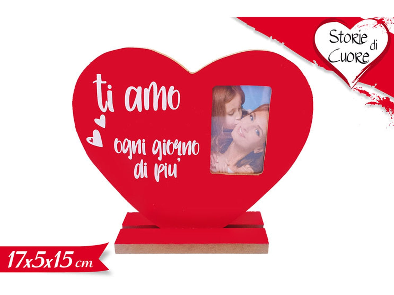 Decorazione cuore con portafoto