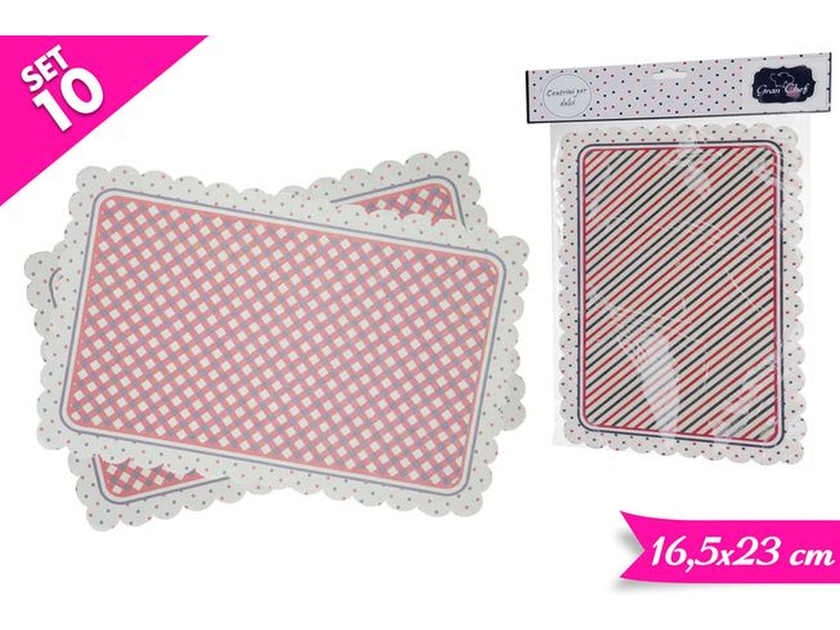 Set 10 sotto torta carta 16,5x23cm