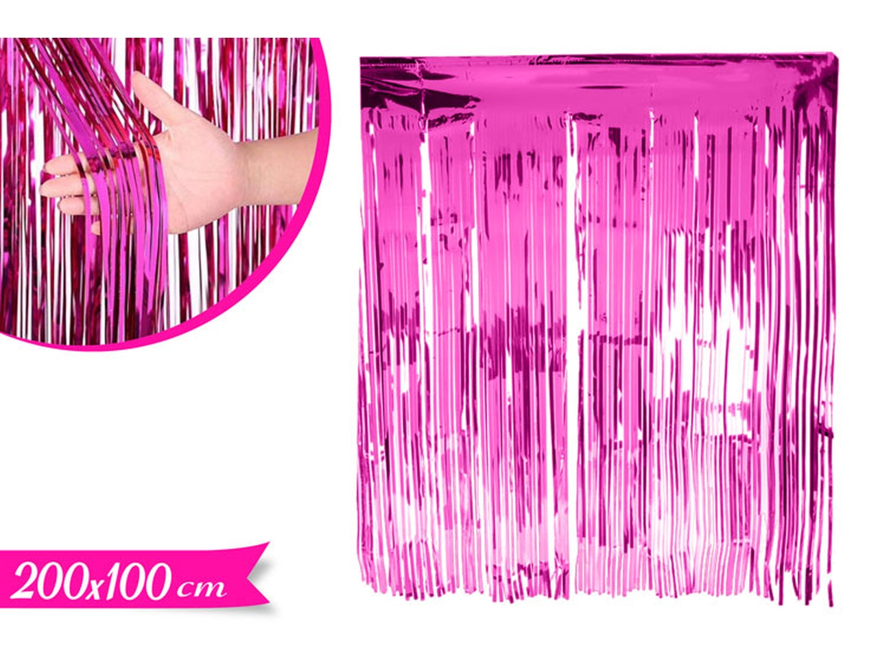 Tenda decorativa 200x100cm rosa fucsia