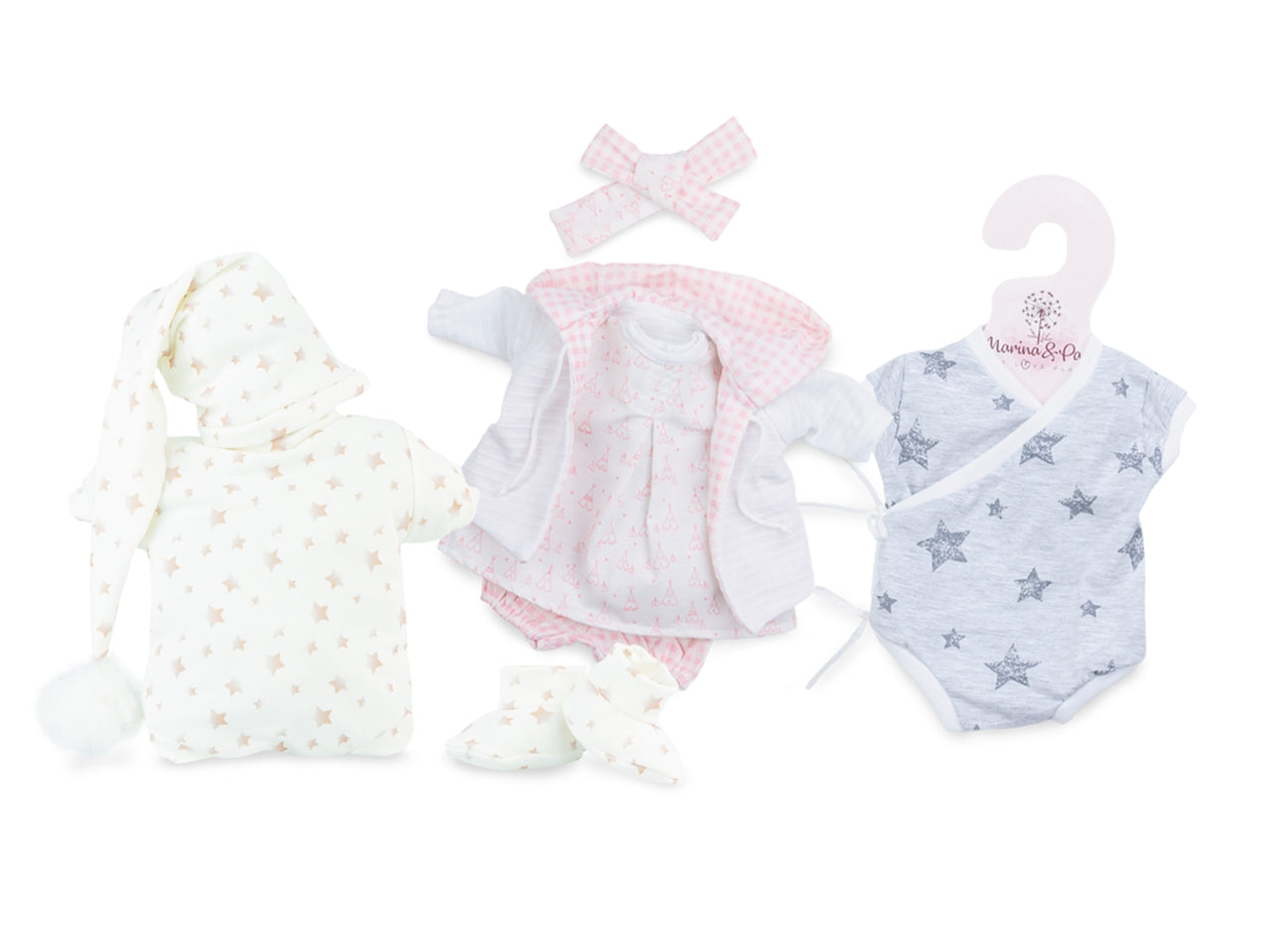 Bambola vestito 45cm colori assortiti