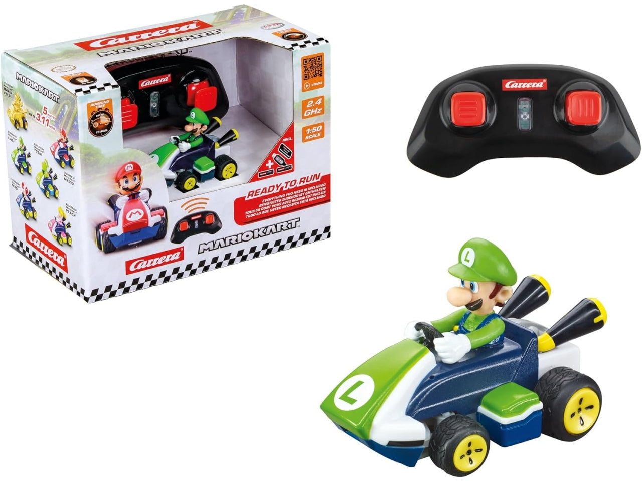 Mario kart mini radiocomandata luigi 2,4ghz