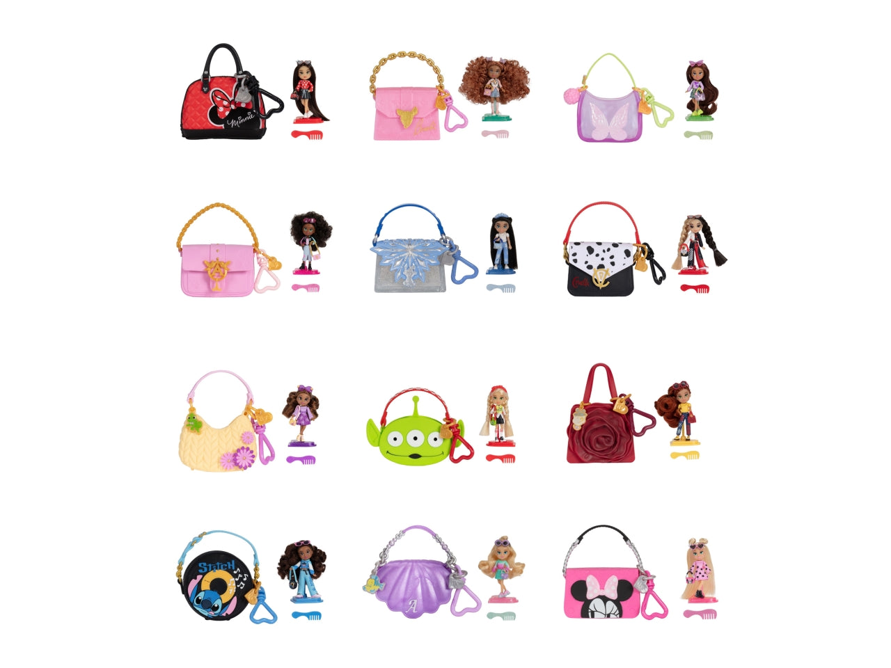 Bambola disney ily teenies con borsetta in vari assortimenti